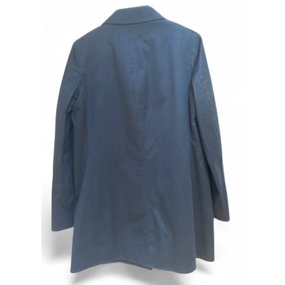 COACH 1941 Women's Medium Black Hidden Button Cotton Coat Jacket Slit Pockets - Picture 2 of 10